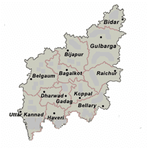 Karnataka Map Karnataka Map